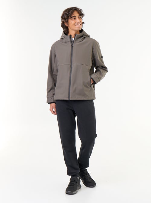 Giubbotto con cappuccio in neoprene foderato in micropile - Kiabi