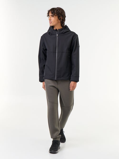Giubbotto con cappuccio in neoprene foderato in micropile - Kiabi