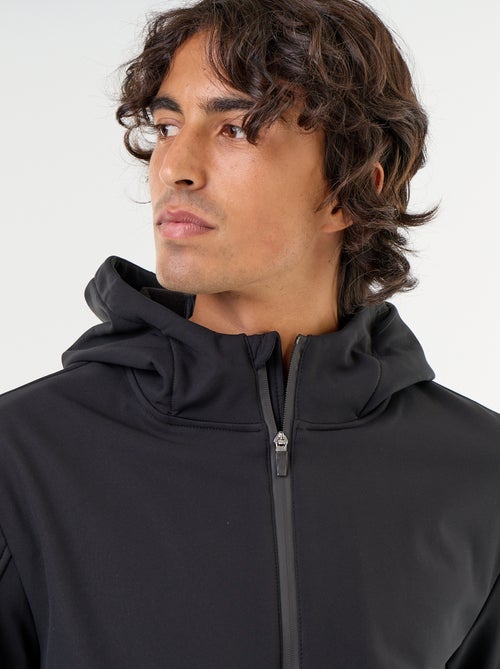 Giubbotto con cappuccio in neoprene foderato in micropile - Kiabi