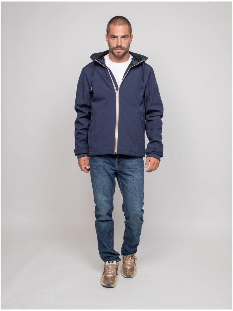 Giubbotto con cappuccio ZOSHELL Blu marino - Kiabi