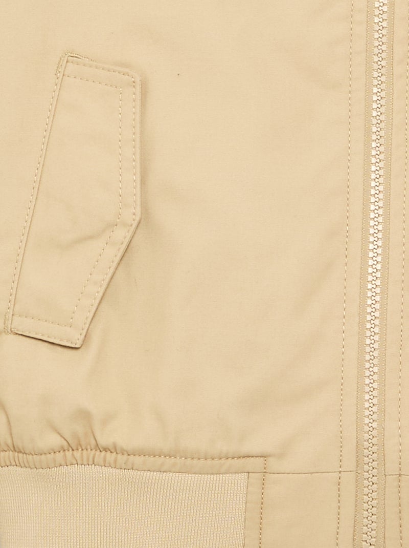 Giubbotto con cerniera Beige - Kiabi