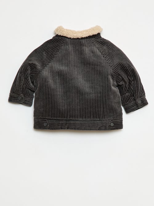 Giubbotto corto in velluto foderato - Kiabi