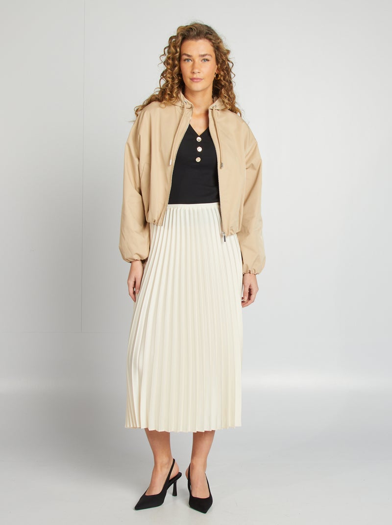 Giubbotto corto oversize BEIGE - Kiabi