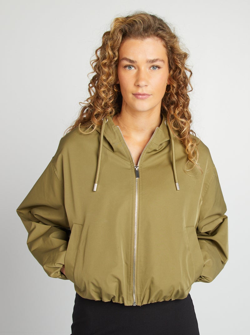 Giubbotto corto oversize KAKI - Kiabi