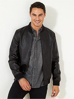 Giubbotto ecopelle con cappuccio - Kiabi