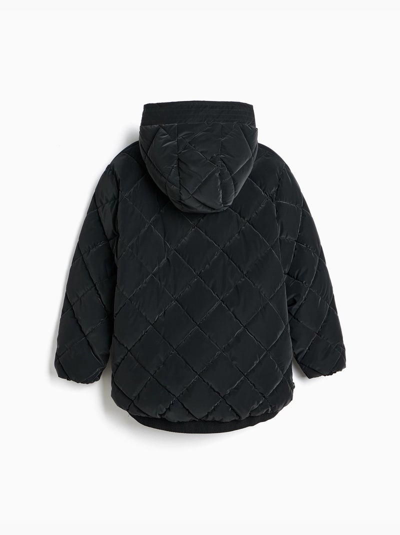 Giubbotto imbottito con cappuccio, mo fashion Nero - Kiabi