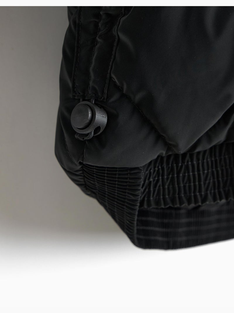 Giubbotto imbottito con cappuccio, mo fashion Nero - Kiabi