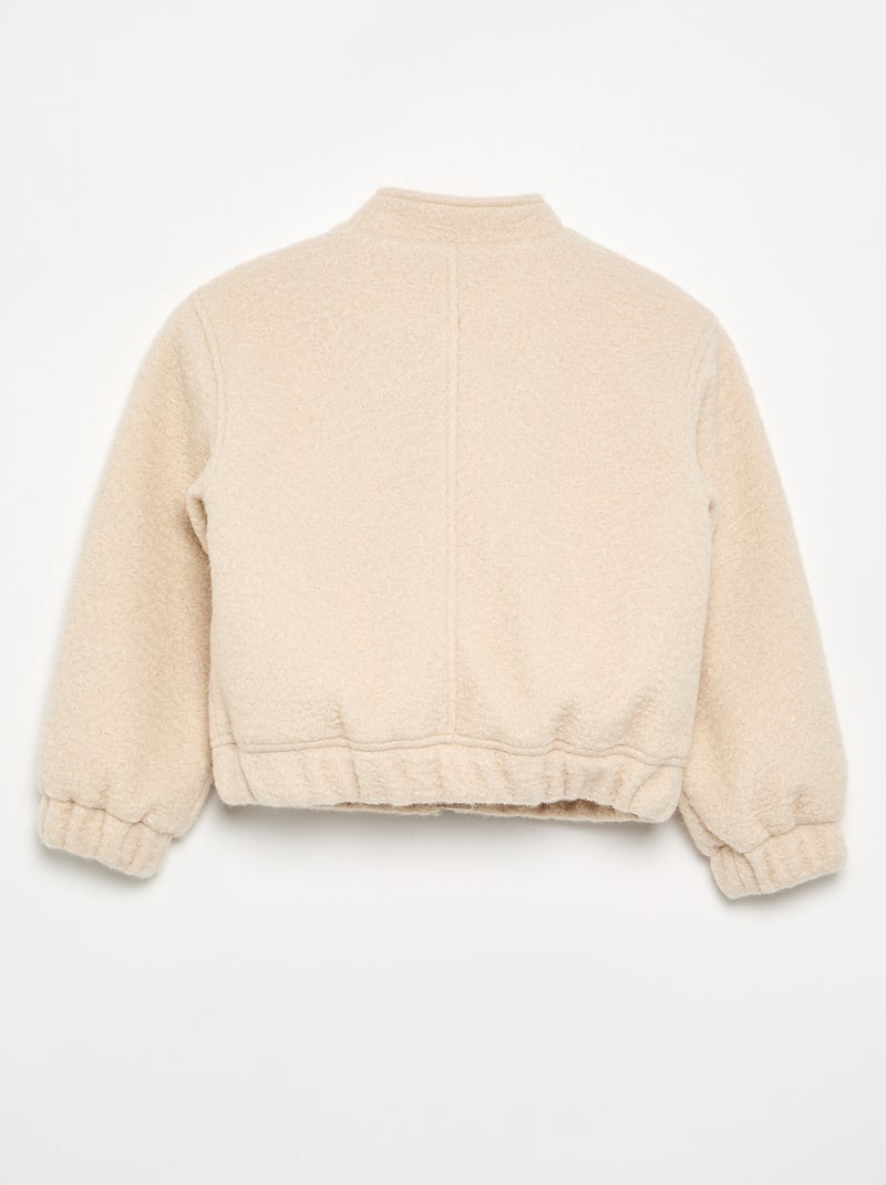 Giubbotto in finta lana Beige - Kiabi