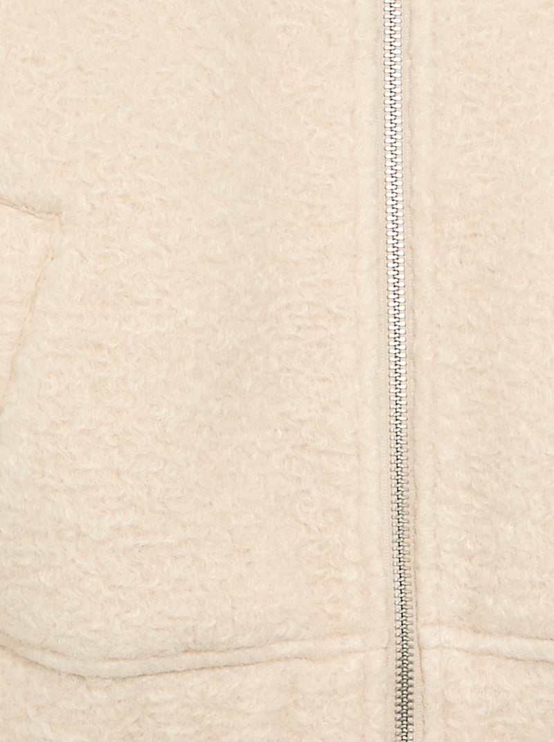 Giubbotto in finta lana Beige - Kiabi