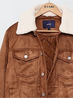 Giubbotto in finto camoscio - Kiabi