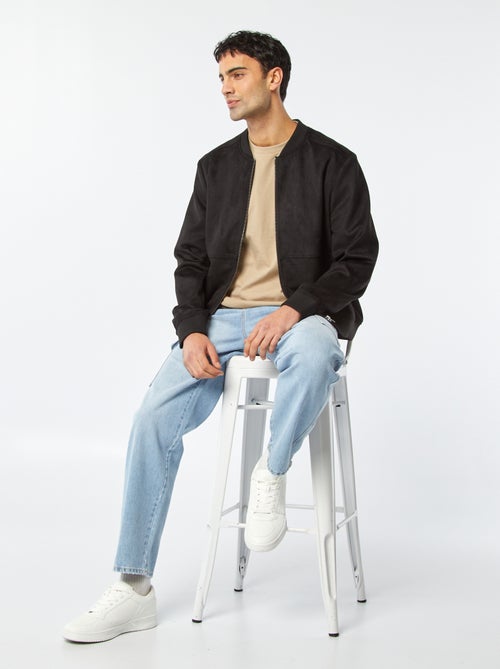 Giubbotto in finto camoscio con zip - Kiabi