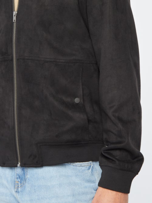 Giubbotto in finto camoscio con zip - Kiabi