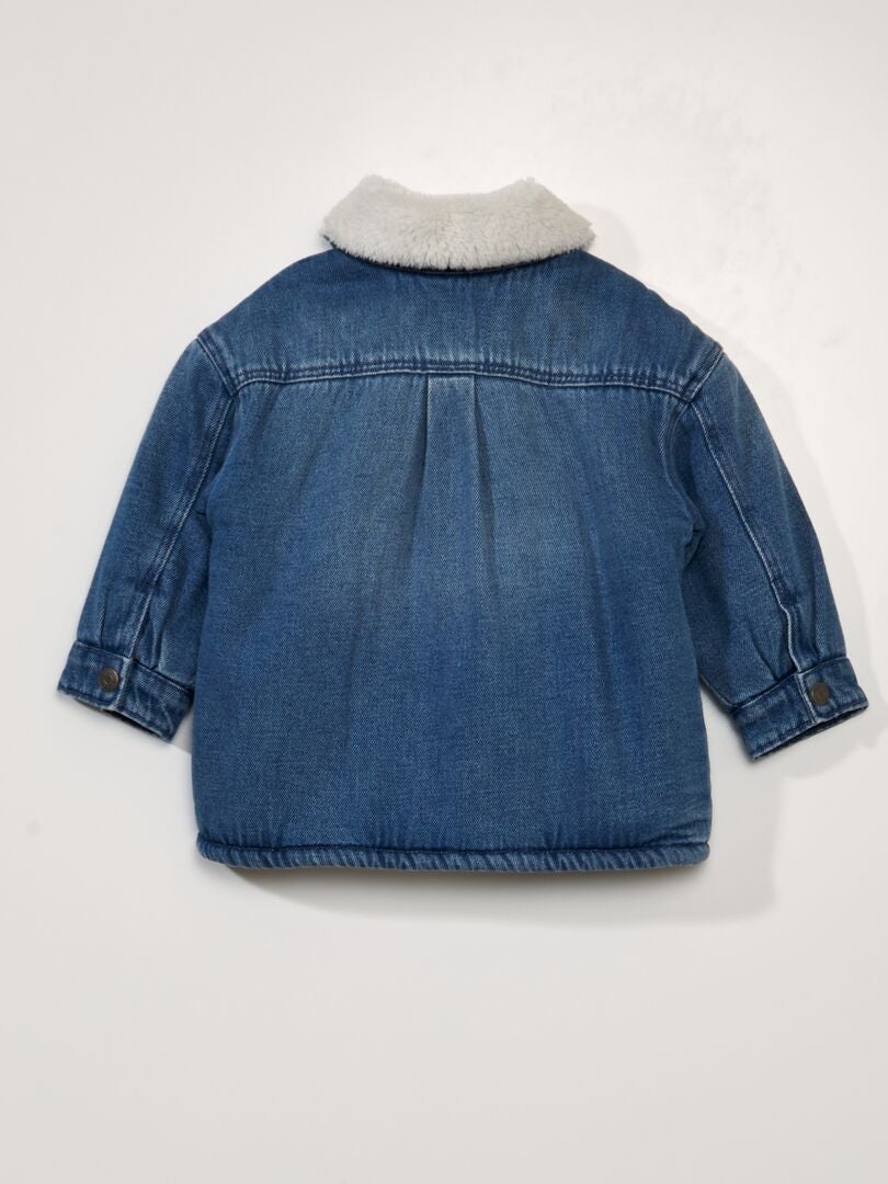 Jeans Uomo Invernale Foderato Art Robin FOD: Caldo Cotone Blu Denim, Taglie Forti 46-62 - 2