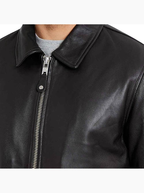 Giubbotto in pelle da uomo schott - Kiabi Giubbotto in pelle da uomo schott - Kiabi