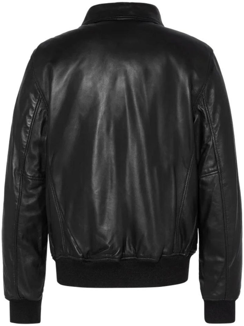Giubbotto in Pelle da Uomo Schott Nero - Kiabi