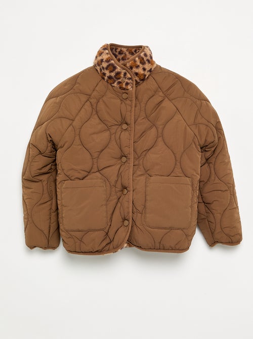 Giubbotto in pelliccia sintetica \'leopardata\' - Kiabi