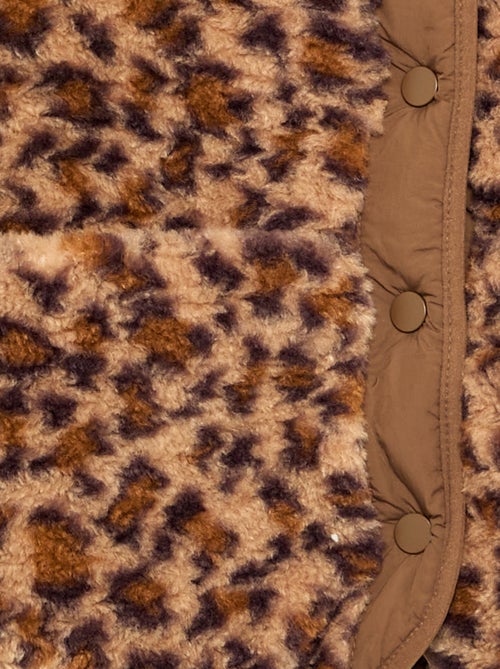 Giubbotto in pelliccia sintetica \'leopardata\' - Kiabi