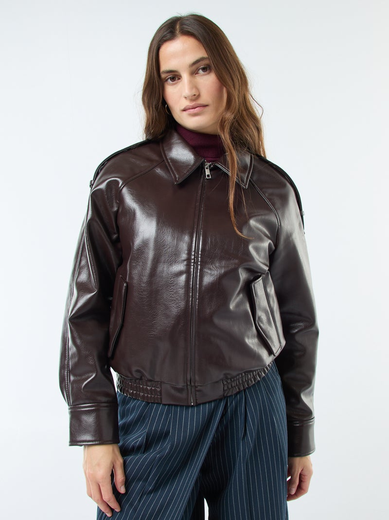 Kiabi Giubbotto Ecopelle Donna Ecopelle Giaccone In Pelle Donna