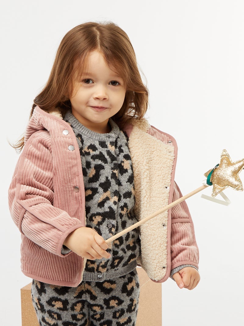 Giubbotto in velluto a coste Rosa - Kiabi