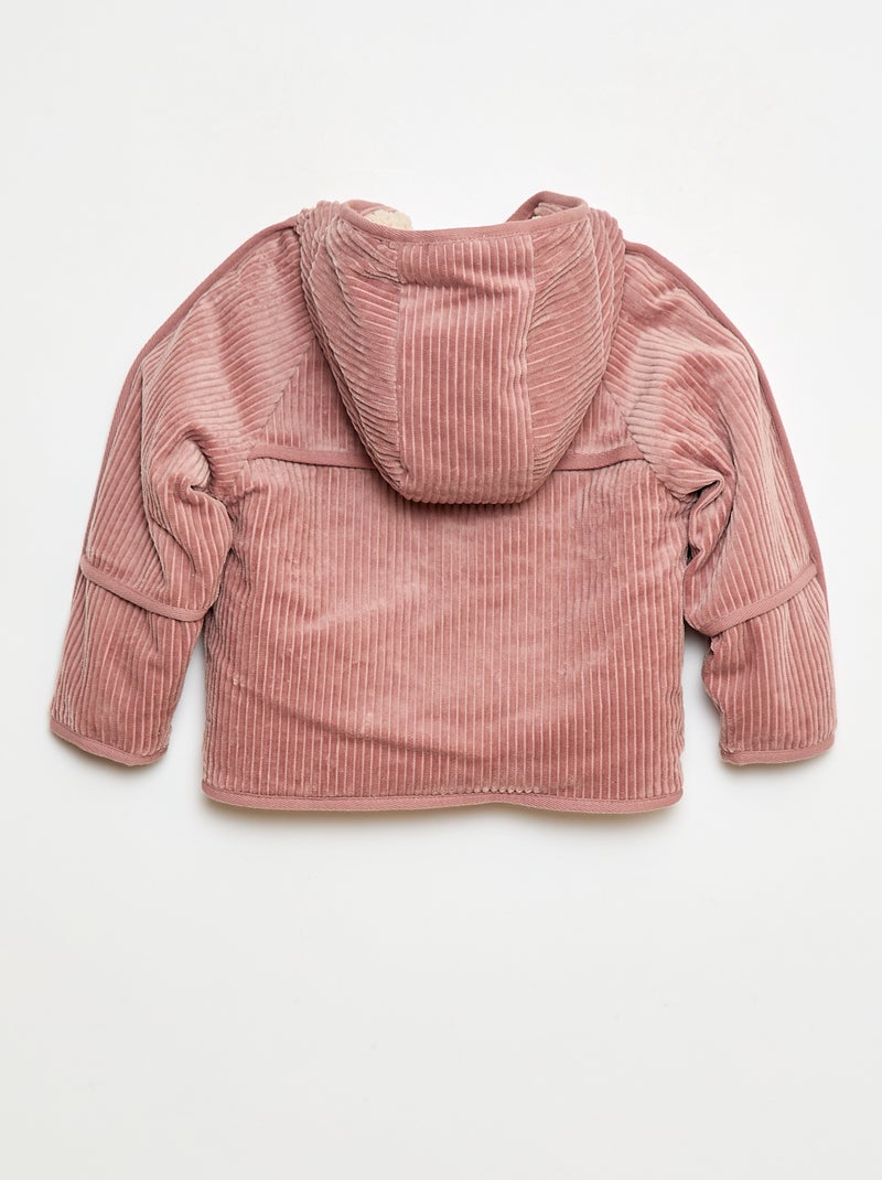 Giubbotto in velluto a coste Rosa - Kiabi