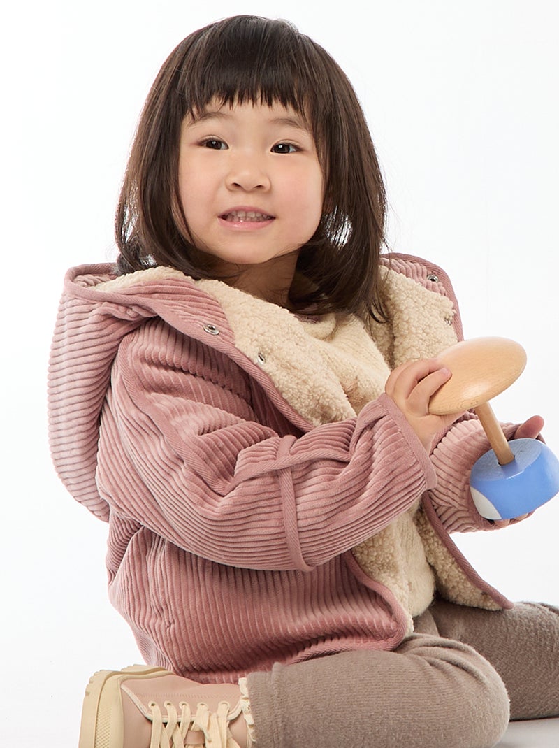 Giubbotto in velluto a coste Rosa - Kiabi