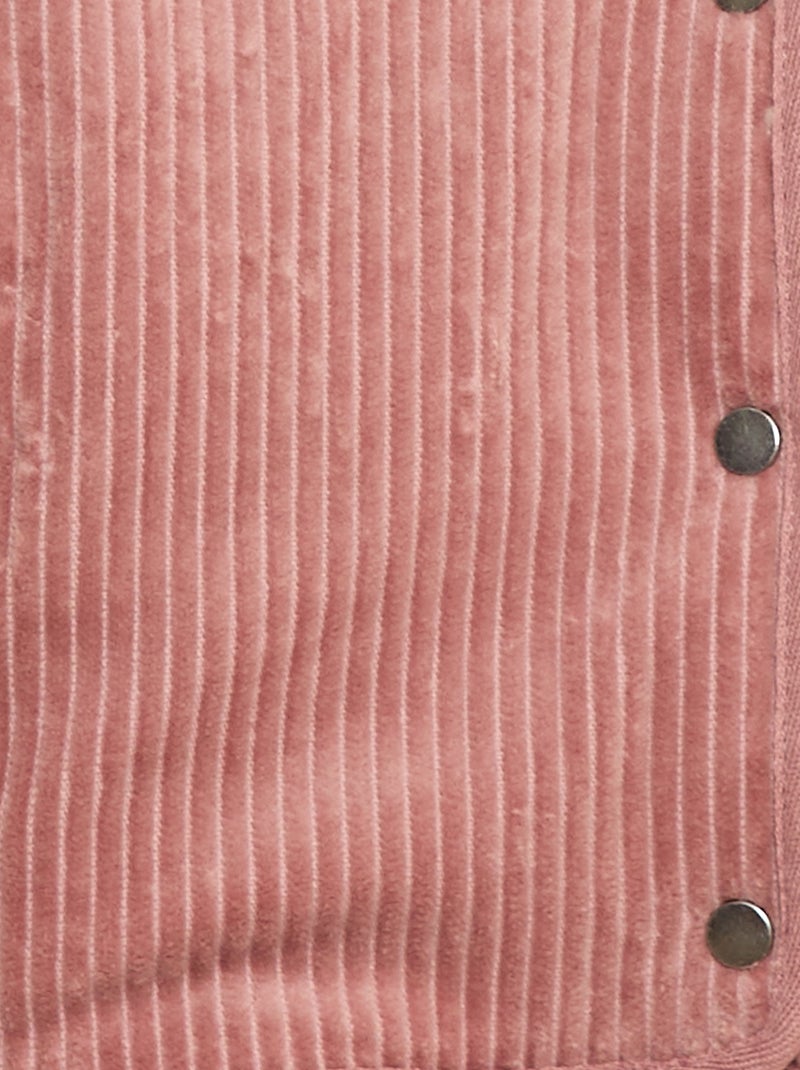 Giubbotto in velluto a coste Rosa - Kiabi