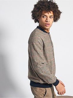 Giubbotto lana 'pied-de-poule' - Kiabi