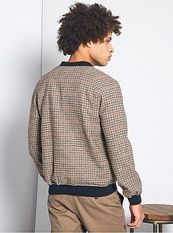 Giubbotto lana 'pied-de-poule' - Kiabi