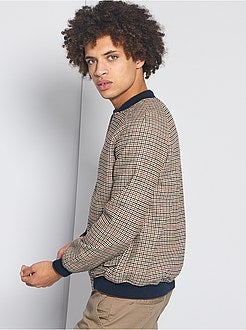 Giubbotto lana 'pied-de-poule' - Kiabi