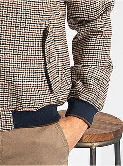 Giubbotto lana 'pied-de-poule' - Kiabi