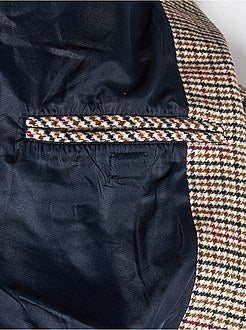 Giubbotto lana 'pied-de-poule' - Kiabi