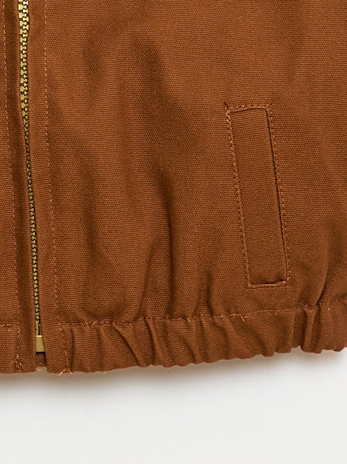 Giubbotto leggero con zip e colletto in velluto a coste - Kiabi