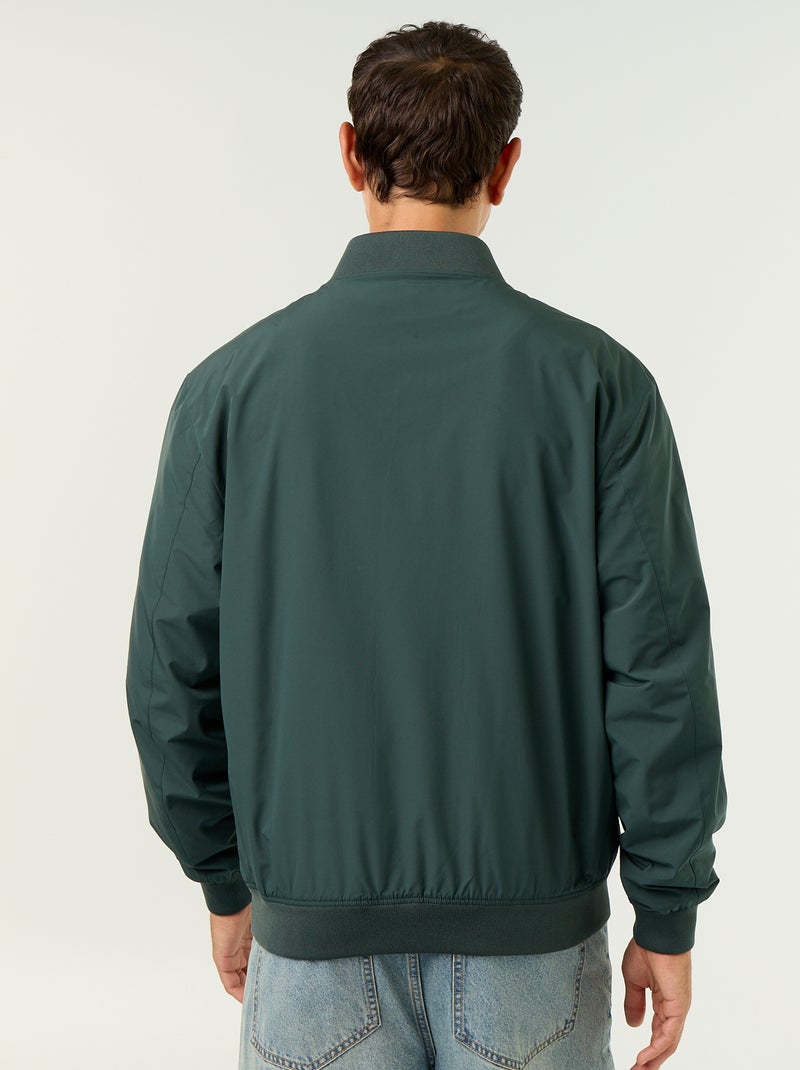 Giubbotto leggero tinta unita con zip Verde - Kiabi