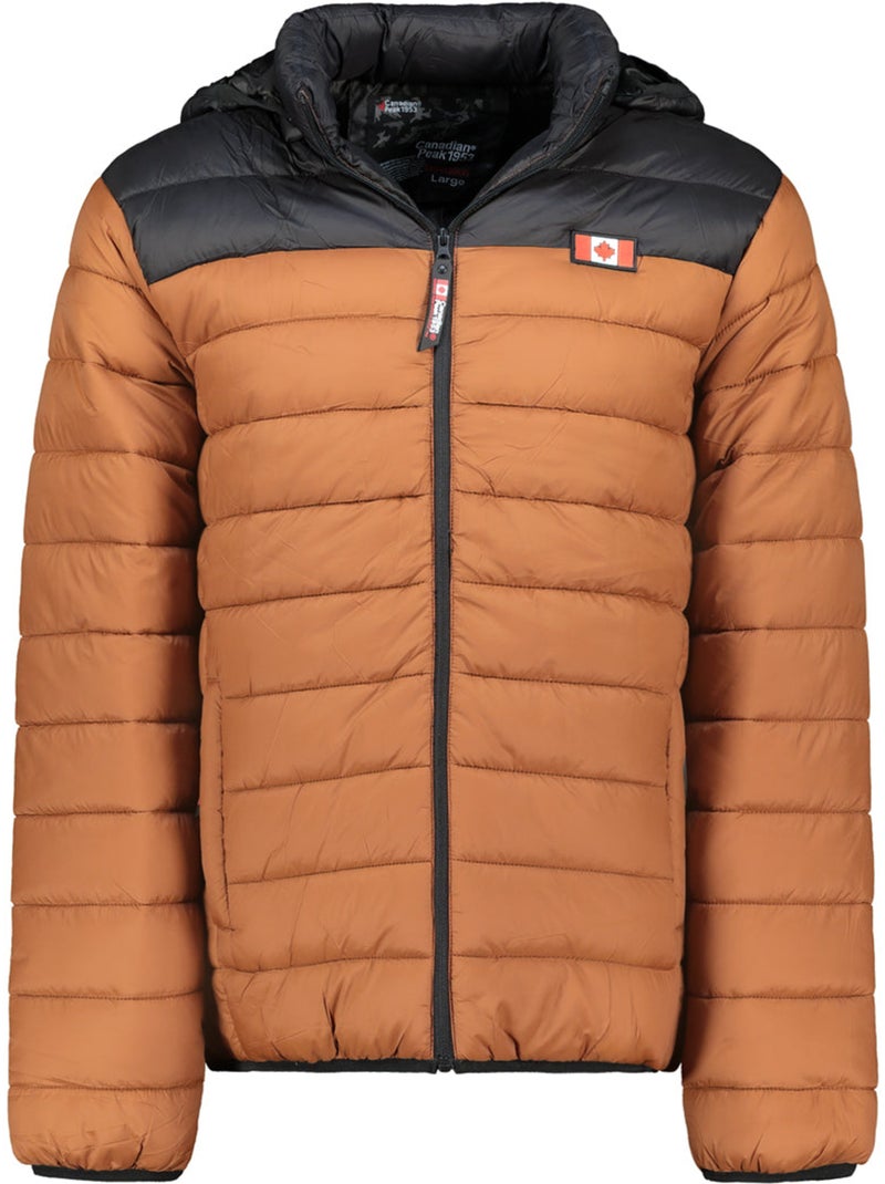 Giubbotto leggero trapuntato con cappuccio amigoclerceak – canadian peak Cammello - Kiabi