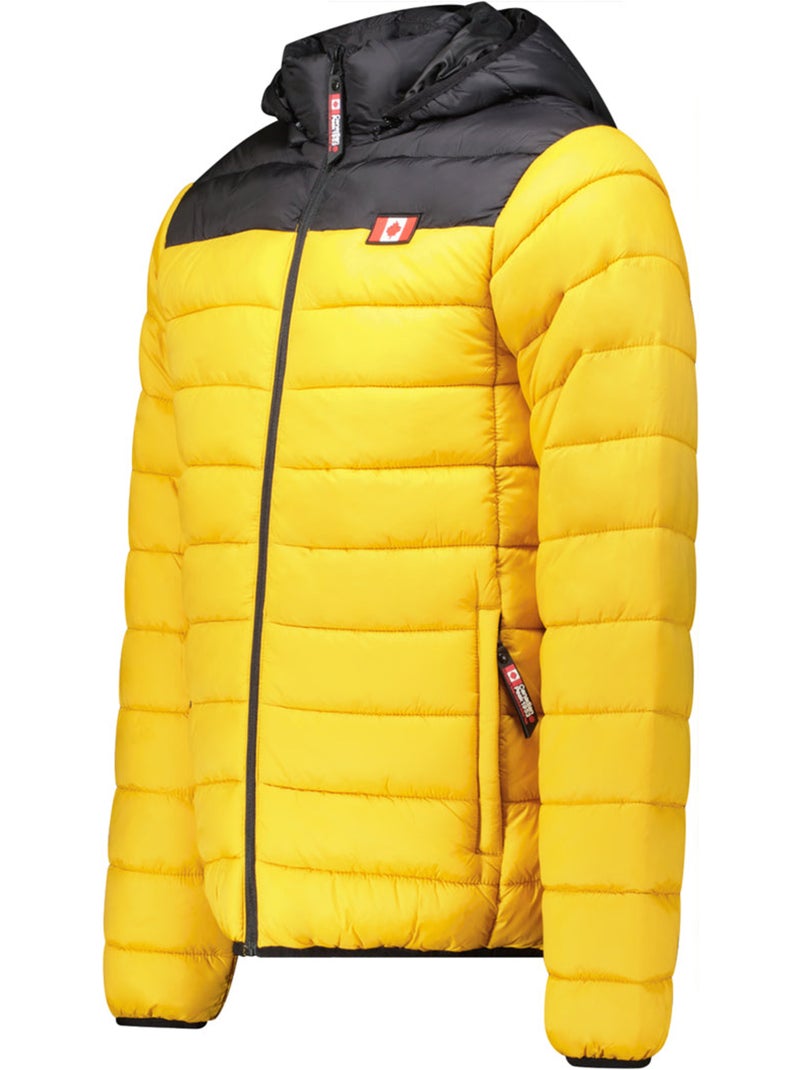 Giubbotto leggero trapuntato con cappuccio amigoclerceak – canadian peak Senape - Kiabi