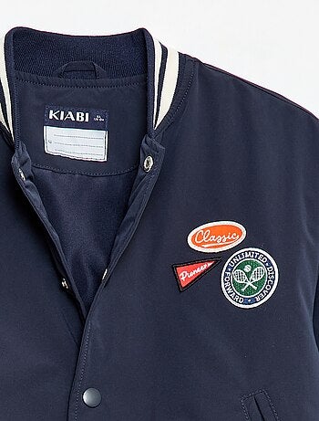 Giubbotto modello aviatore con bottoni a pressione