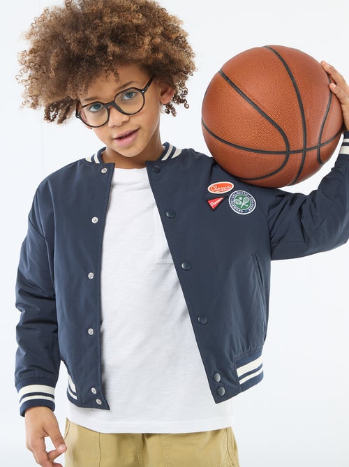 Giubbotto modello aviatore con bottoni a pressione - Kiabi