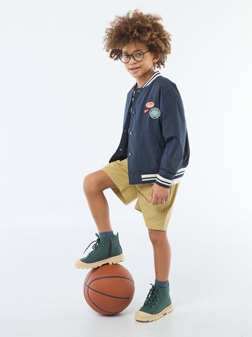 Giubbotto modello aviatore con bottoni a pressione - Kiabi