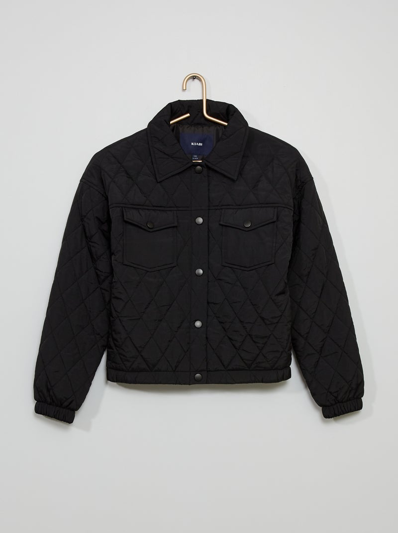 Giubbotto quilted Nero - Kiabi