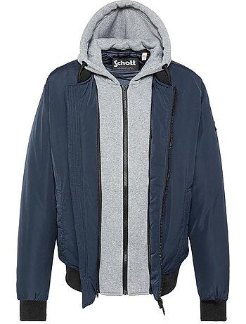 Blouson Schott con Plastron Rimovibile
