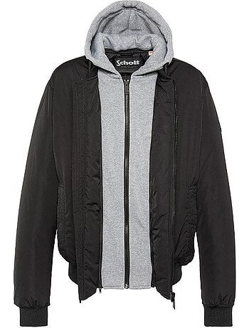 Blouson Schott con Plastron Rimovibile