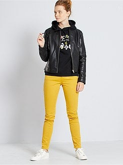 Giubbotto similpelle con zip - Kiabi