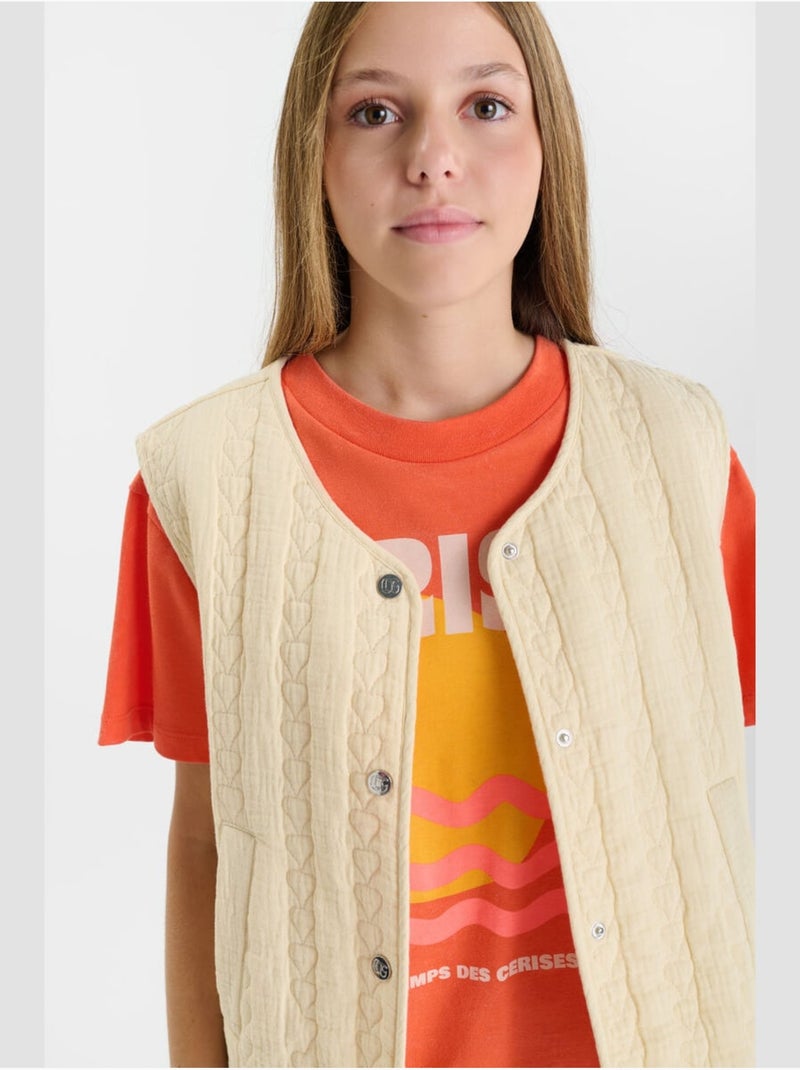 Giubbotto smanicato GUDRAGI Beige - Kiabi