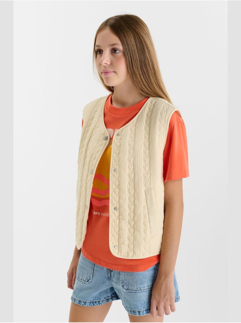 Giubbotto smanicato GUDRAGI Beige - Kiabi