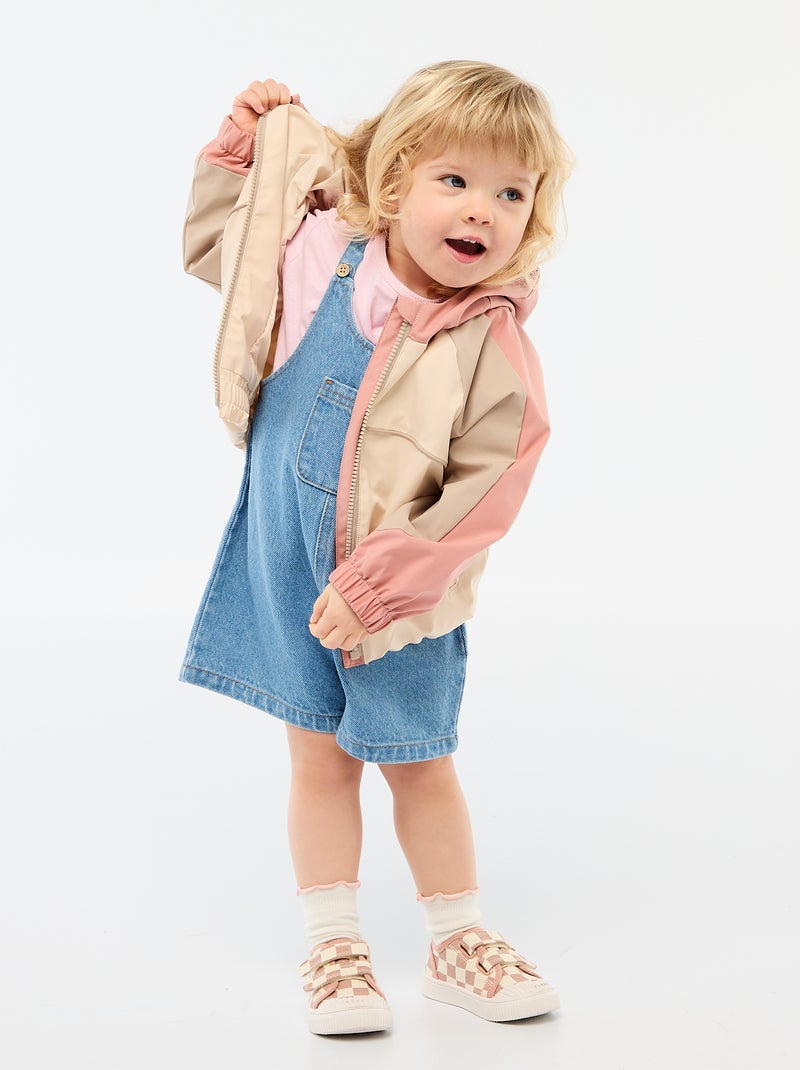 Giubbotto sportivo con zip e cappuccio Rosa - Kiabi