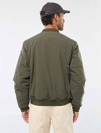 Giubbotto stile aviatore con tasca zippata sulla manica