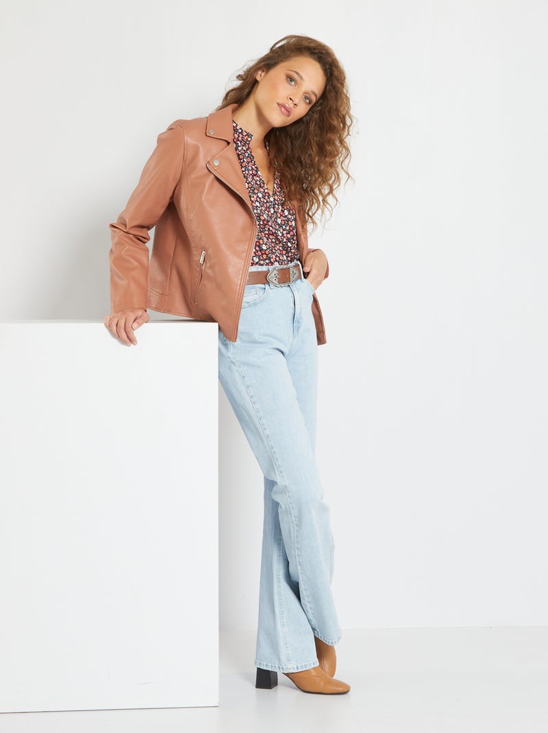 Giubbotto stile biker ROSA - Kiabi