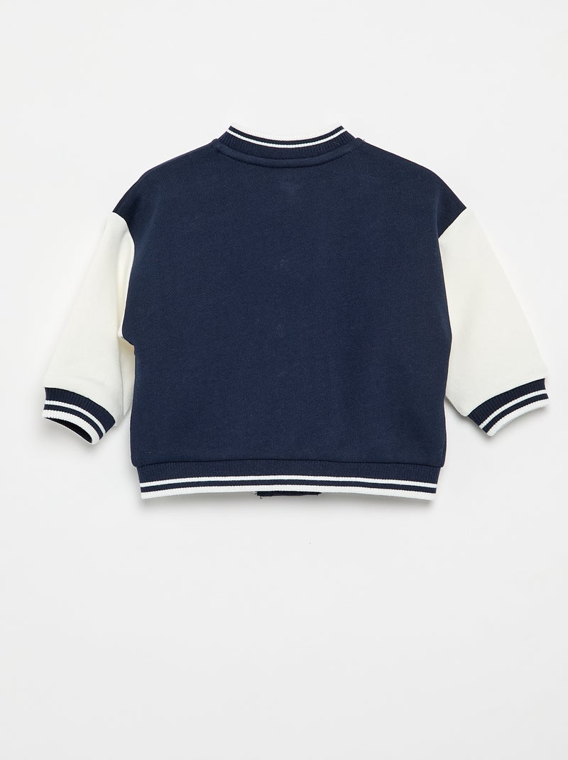 Giubbotto stile campus americano Blu - Kiabi