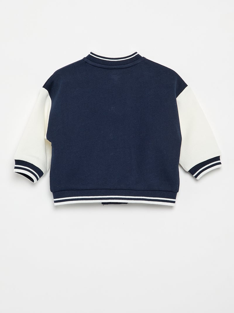 Giubbotto stile campus americano Blu - Kiabi