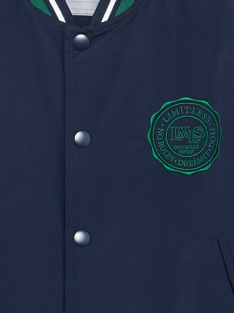 Giubbotto stile campus americano Blu - Kiabi